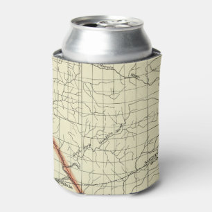 Coast of California showing San Andreas Rift Can Cooler
