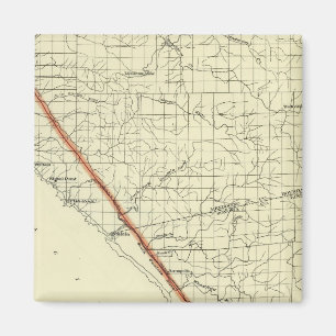 Coast of California showing San Andreas Rift Magnet