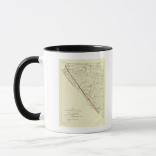Coast of California showing San Andreas Rift Mug