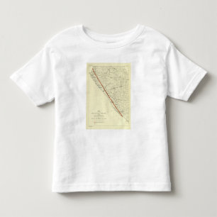Coast of California showing San Andreas Rift Toddler T-Shirt