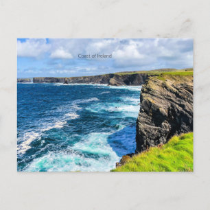 Coast of Ireland, photograph, Postcard