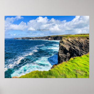 Coast of Ireland, photograph, Poster