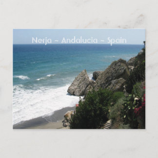 Coast of Nerja, Andalucía Postcard