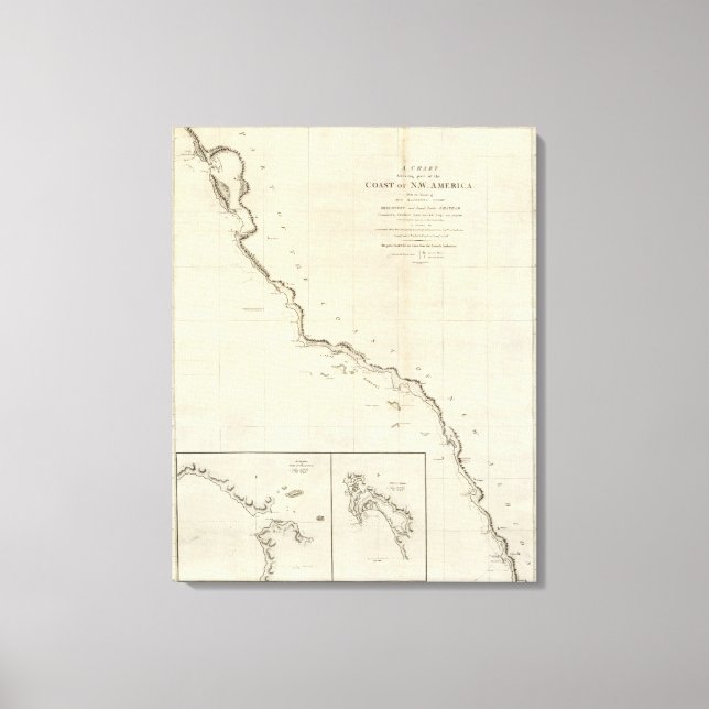 Coast of North West America 3 Canvas Print (Front)