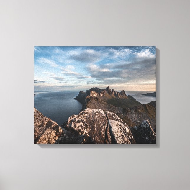 Coast of Norway Landscape Photo Canvas Print (Front)