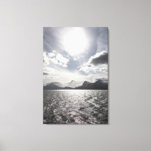 Coast of Norway Landscape Photo Canvas Print