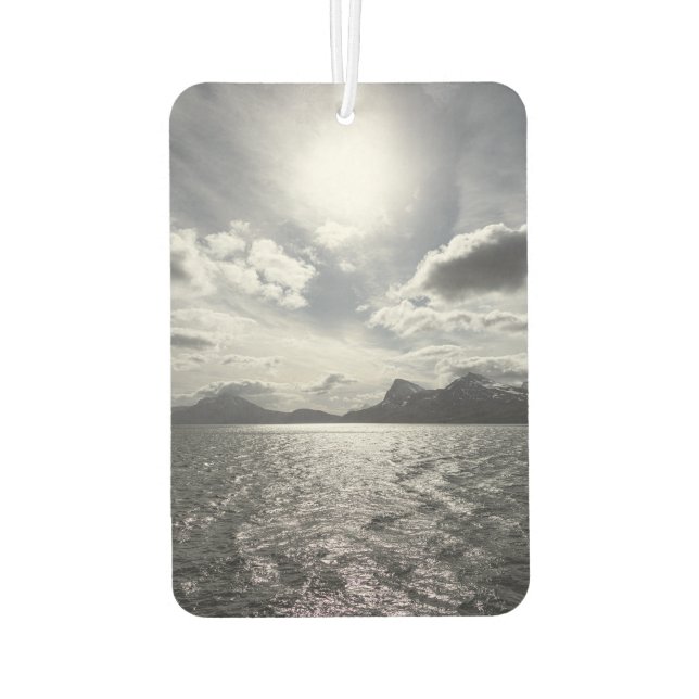 Coast of Norway Landscape Photo Car Air Freshener (Back)