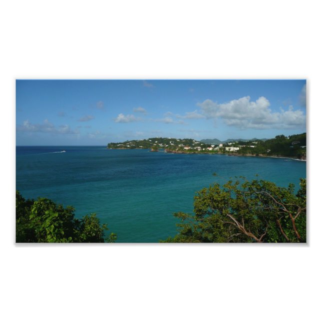 Coast of St. Lucia Caribbean Vacation Photo (Front)