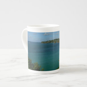 Coast of St. Lucia Caribbean Vacation Photo Bone China Mug