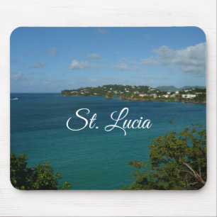 Coast of St. Lucia Caribbean Vacation Photo Mouse Mat