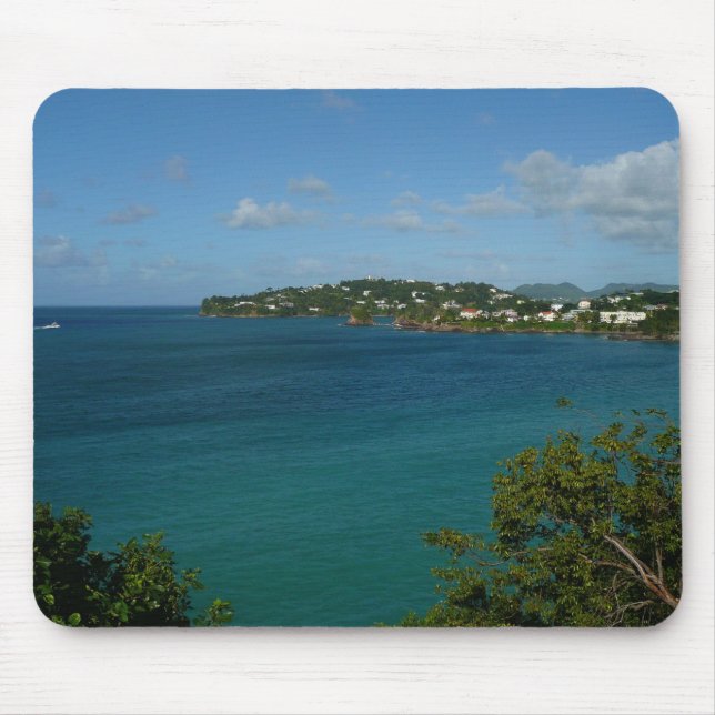 Coast of St. Lucia Caribbean Vacation Photo Mouse Mat (Front)