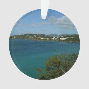 Coast of St. Lucia Caribbean Vacation Photo Ornament