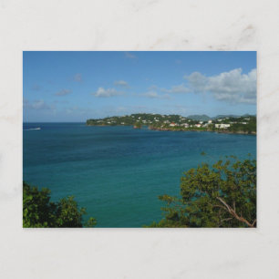 Coast of St. Lucia Caribbean Vacation Photo Postcard