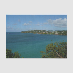 Coast of St. Lucia Caribbean Vacation Photo Tissue Paper