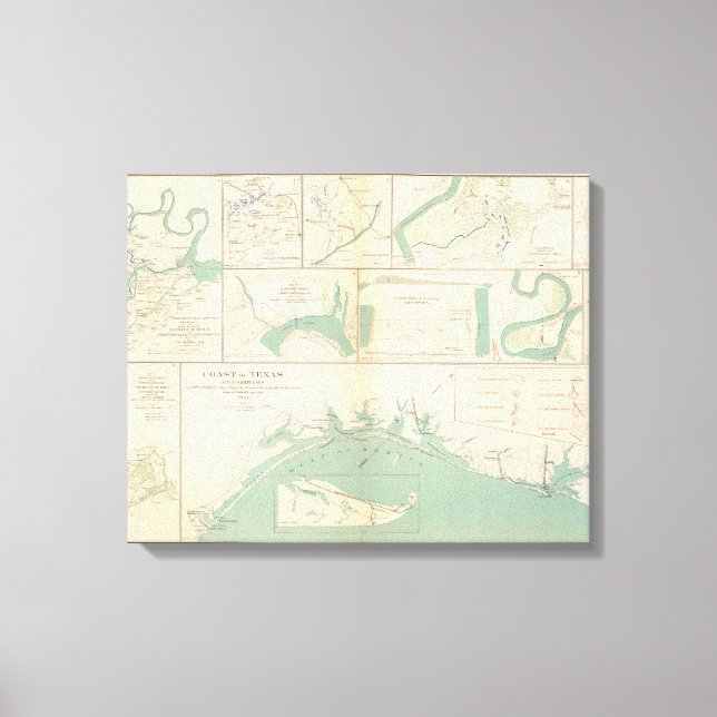 Coast of Texas Canvas Print (Front)