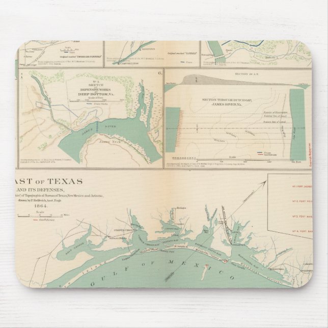 Coast of Texas Mouse Mat (Front)