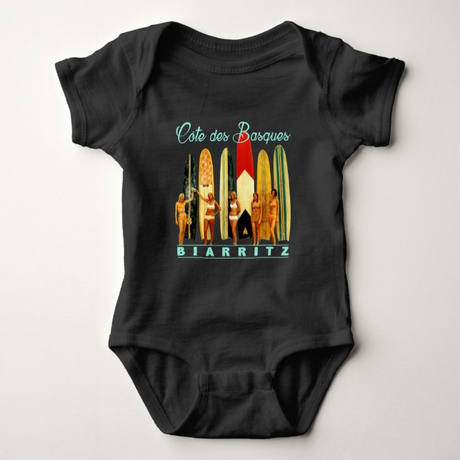 Coast of the Biarritz Basques Baby Bodysuit (Front)