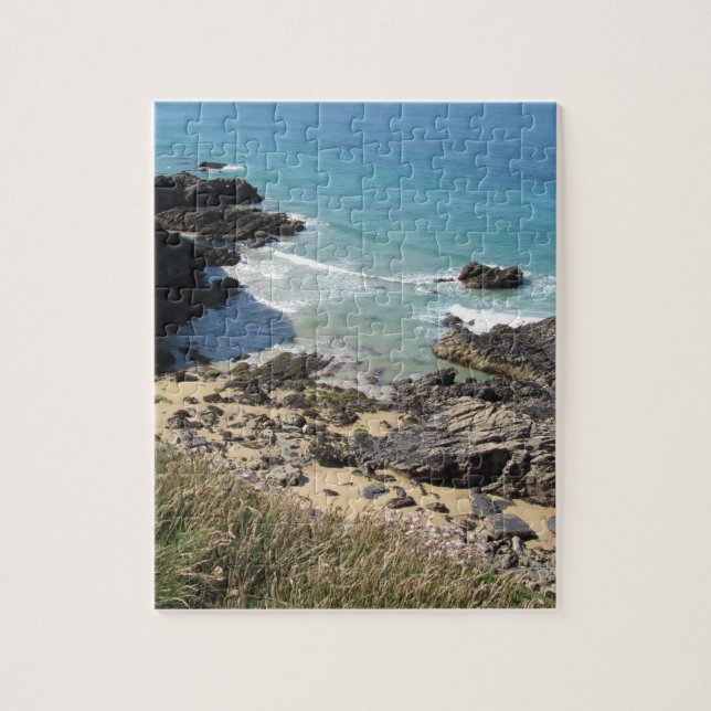 Coast Path near Padstow, Cornwall Jigsaw Puzzle (Vertical)