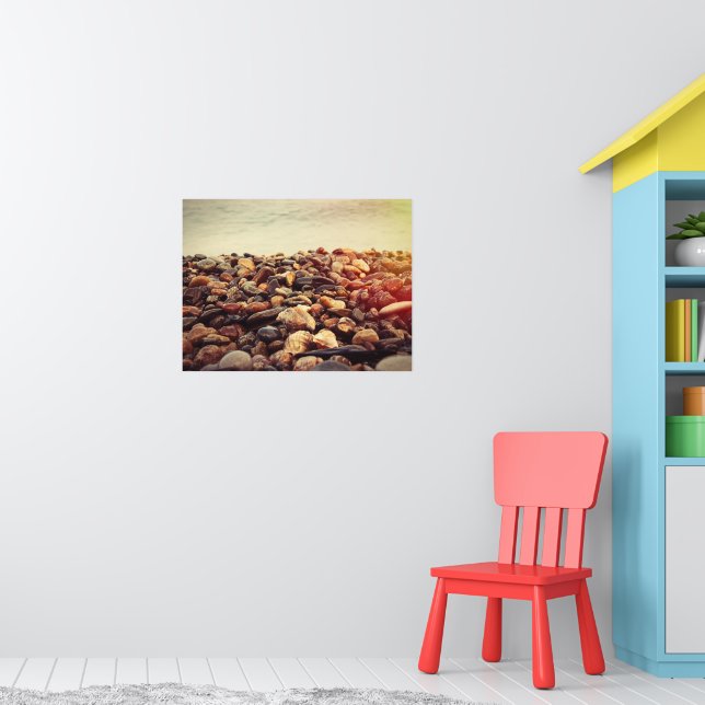 coast pebbles stones poster (Nursery 1)
