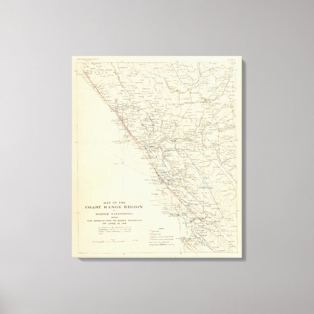 Coast Range Middle California Canvas Print (Front)