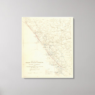 Coast Range Middle California Canvas Print