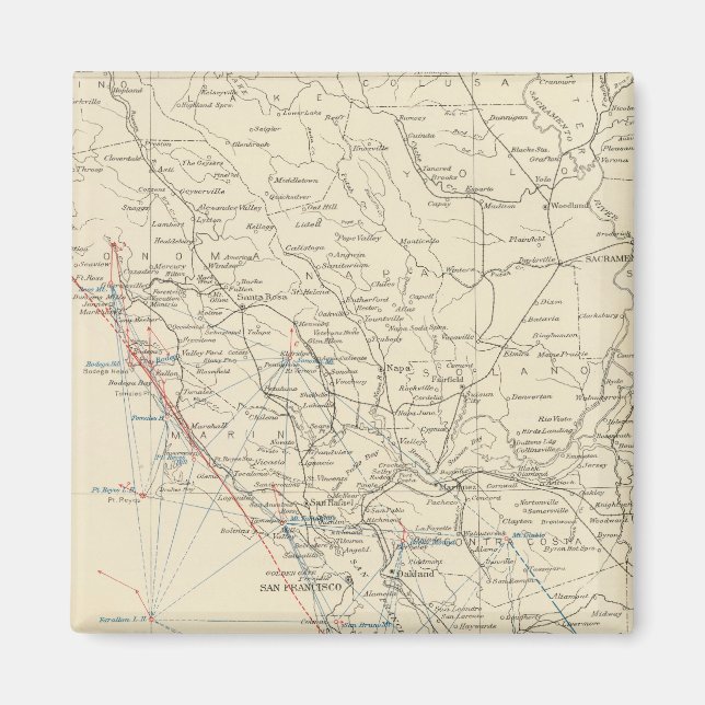 Coast Range Middle California Magnet (Front)