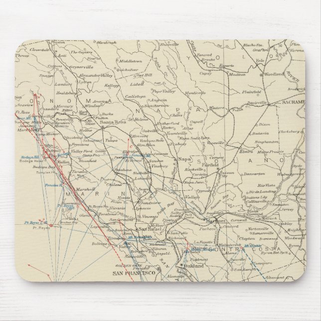 Coast Range Middle California Mouse Mat (Front)