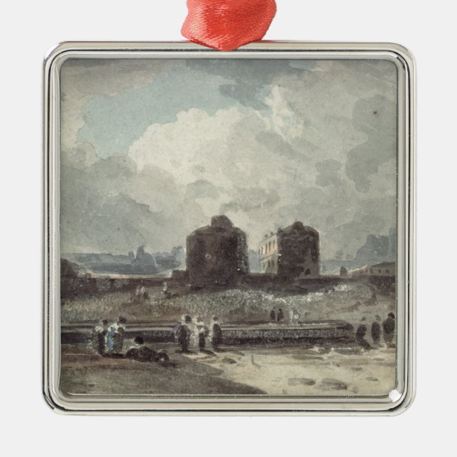 Coast Scene Metal Tree Decoration (Front)