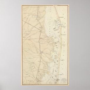 Coast section Barnegat Bay to Tuckerton Chart Map