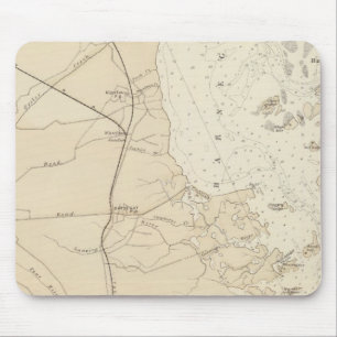 Coast section Barnegat Bay to Tuckerton Chart Map Mouse Mat