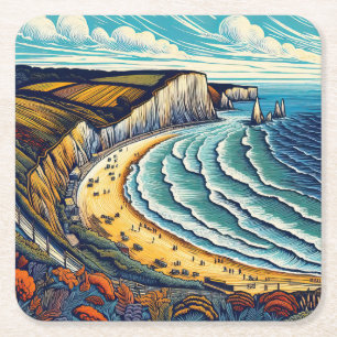 Coast Square Paper Coaster