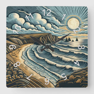 Coast Square Wall Clock