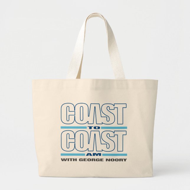 Coast To Coast AM Large Tote Bag (Front)