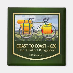 Coast to Coast Cycle Route C2C (bike2) Magnet