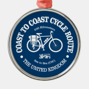 Coast to Coast (cycling) Metal Tree Decoration