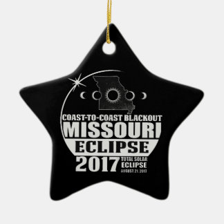 Coast to Coast Missouri Eclipse 2017 Ceramic Tree Decoration