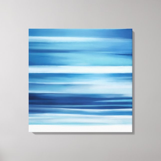 Coastal Abstract Ocean Canvas Print (Front)