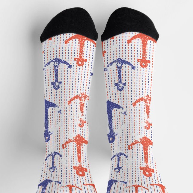 Coastal Americana Anchors Socks (Top)