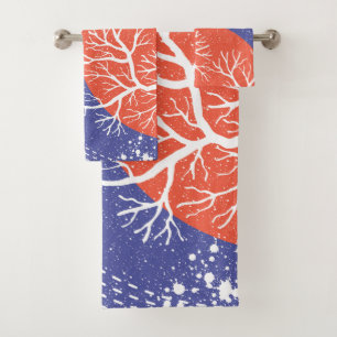 Coastal Americana Coral Bath Towel Set
