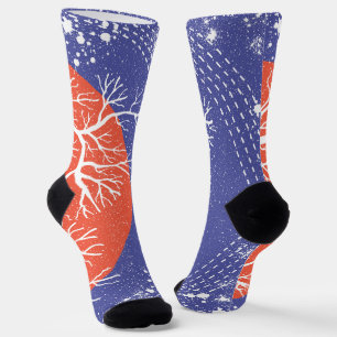 Coastal Americana Coral Socks