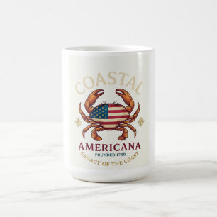 Coastal Americana Crab Long Sleeve Coffee Mug