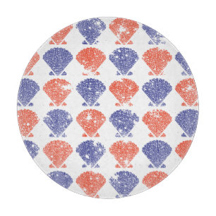 Coastal Americana Seashells Cutting Board