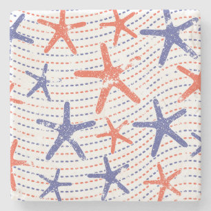 Coastal Americana Starfish Stone Coaster