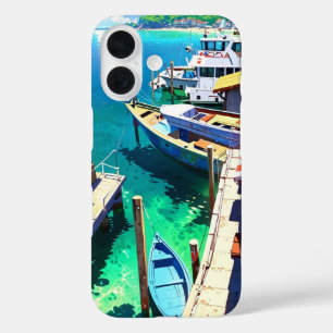 Coastal Anime Summer Village iPhone 16 Case