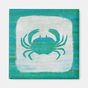 Coastal Aqua Crab Magnet
