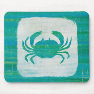 Coastal   Aqua Crab Mouse Mat