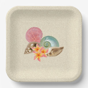 Coastal Arrangement Paper Plate