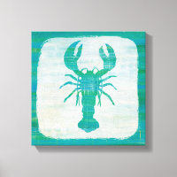 Coastal Art | Aqua Lobster