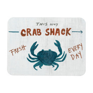 Coastal Art   Crab Shack Magnet