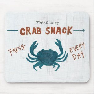 Coastal Art   Crab Shack Mouse Mat